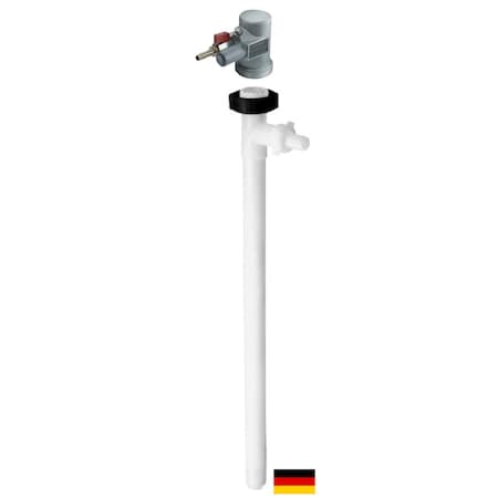 Flux Drum Pump, PVDF, 60" Long, Air Operated Motor, 470W Power 24-ZORO0144